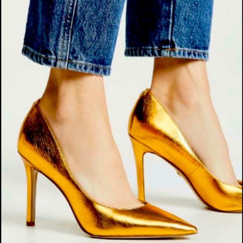NEW Sam Edelman Gold Stiletto